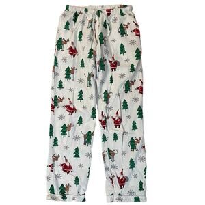 Company Store Christmas Flannel Pajama Pants Size XS Holiday Santa Lounges